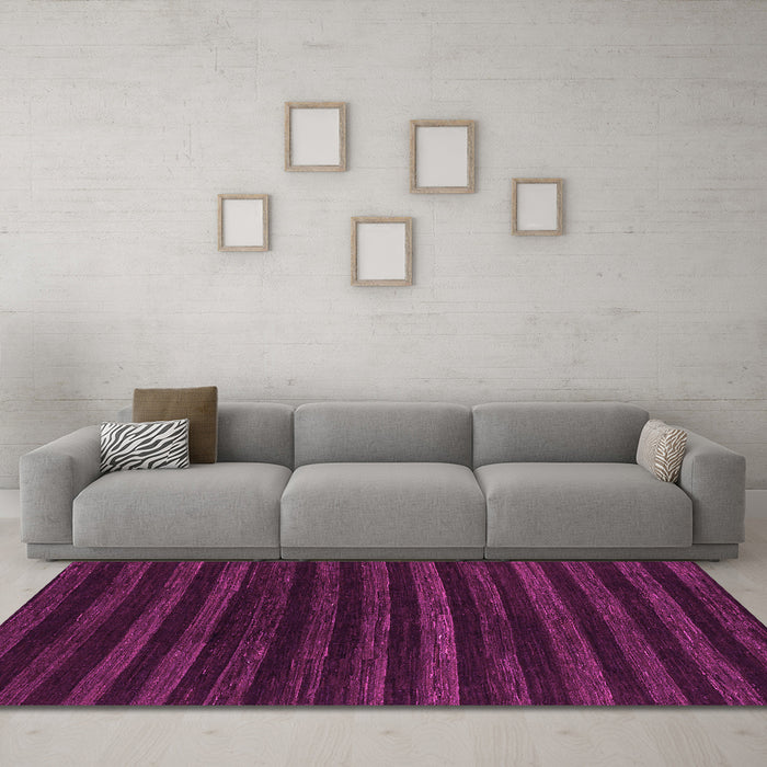 Machine Washable Abstract Pink Modern Rug in a Living Room, wshabs1632pnk