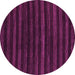 Round Abstract Pink Modern Rug, abs1632pnk