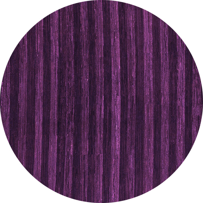 Round Machine Washable Abstract Purple Modern Area Rugs, wshabs1632pur