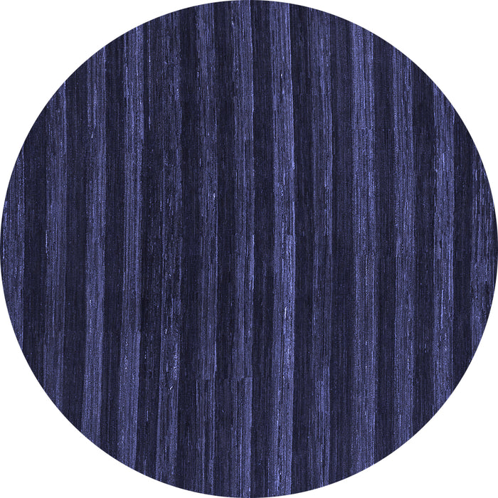 Round Abstract Blue Modern Rug, abs1632blu