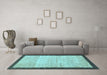 Machine Washable Abstract Light Blue Modern Rug in a Living Room, wshabs1633lblu