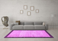 Machine Washable Abstract Purple Modern Rug, wshabs1633pur