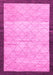 Machine Washable Abstract Pink Modern Rug, wshabs1633pnk