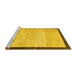 Sideview of Machine Washable Abstract Yellow Modern Rug, wshabs1633yw