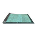 Sideview of Abstract Light Blue Modern Rug, abs1633lblu