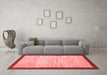 Modern Red Washable Rugs