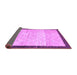 Sideview of Abstract Purple Modern Rug, abs1633pur