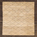 Square Machine Washable Abstract Dark Gold Brown Rug, wshabs1633