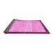 Sideview of Abstract Pink Modern Rug, abs1633pnk