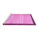 Sideview of Machine Washable Abstract Pink Modern Rug, wshabs1633pnk