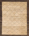 Abstract Dark Gold Brown Modern Rug, abs1633