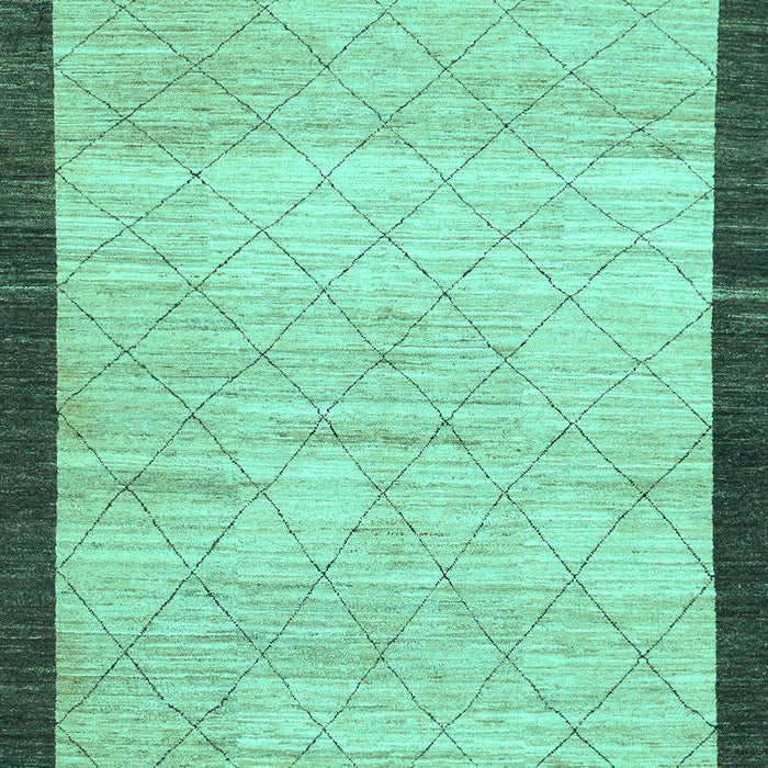 Abstract Turquoise Modern Rug, abs1633turq