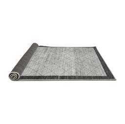 Sideview of Abstract Gray Modern Rug, abs1633gry
