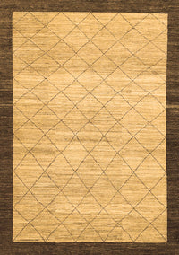 Abstract Brown Modern Rug, abs1633brn