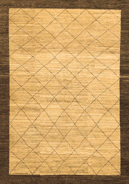 Abstract Brown Modern Rug, abs1633brn