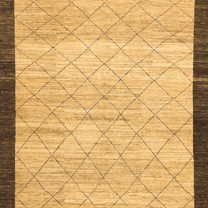 Abstract Brown Modern Rug, abs1633brn