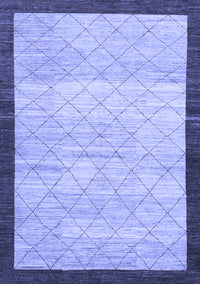 Abstract Blue Modern Rug, abs1633blu