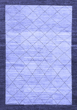 Abstract Blue Modern Rug, abs1633blu