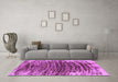 Machine Washable Abstract Purple Modern Area Rugs in a Living Room, wshabs1634pur