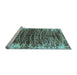 Sideview of Machine Washable Abstract Light Blue Modern Rug, wshabs1634lblu