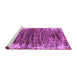 Sideview of Machine Washable Abstract Purple Modern Area Rugs, wshabs1634pur