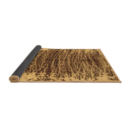 Sideview of Abstract Brown Modern Rug, abs1634brn