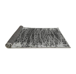 Sideview of Abstract Gray Modern Rug, abs1634gry