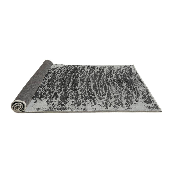 Sideview of Abstract Gray Modern Rug, abs1634gry