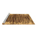 Sideview of Machine Washable Abstract Brown Modern Rug, wshabs1634brn