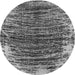 Round Abstract Gray Modern Rug, abs1634gry