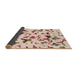 Sideview of Abstract Copper Red Pink Modern Rug, abs1635