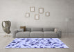 Machine Washable Abstract Blue Modern Rug in a Living Room, wshabs1635blu