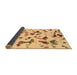 Sideview of Abstract Brown Modern Rug, abs1635brn