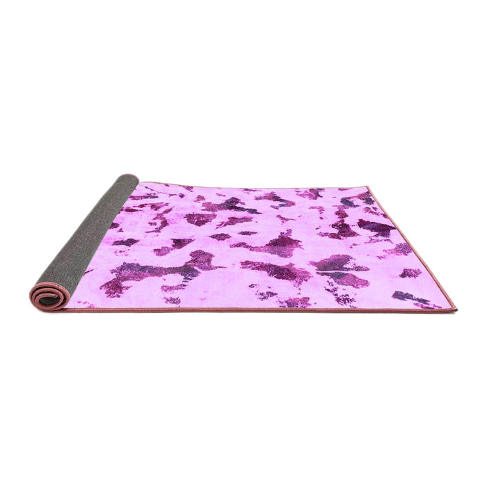 Sideview of Abstract Purple Modern Rug, abs1635pur