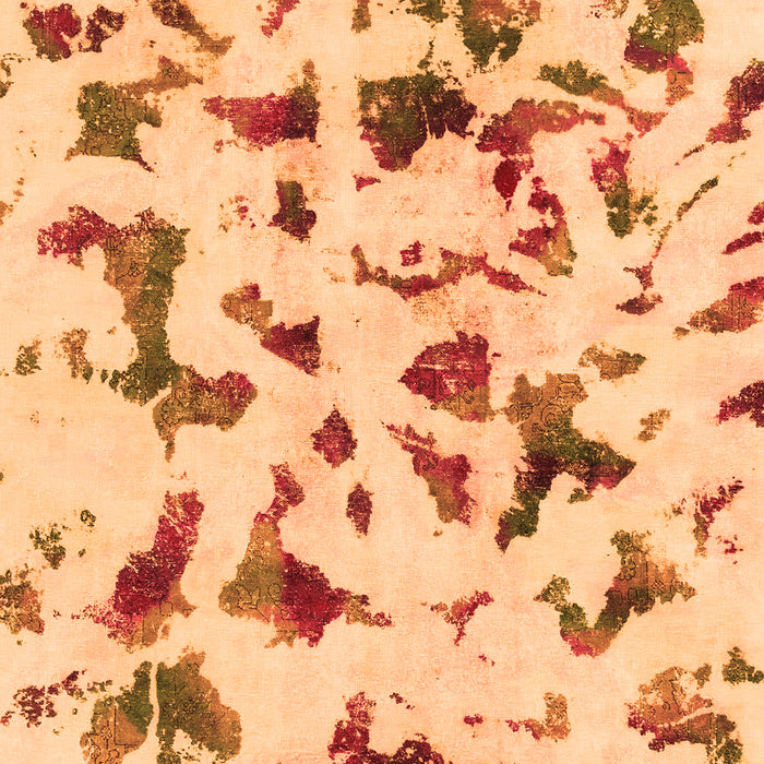 Machine Washable Abstract Orange Modern Area Rugs, wshabs1635org