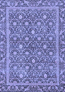 Abstract Blue Modern Rug, abs1636blu