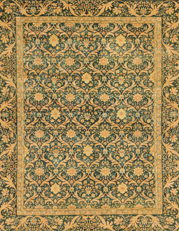 Machine Washable Abstract Yellow Rug, wshabs1636