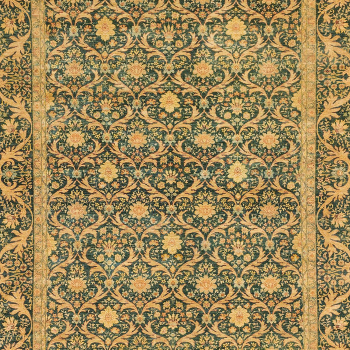 Machine Washable Abstract Yellow Rug, wshabs1636