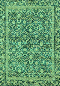 Abstract Turquoise Modern Rug, abs1636turq