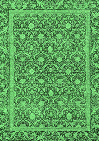 Abstract Emerald Green Modern Rug, abs1636emgrn