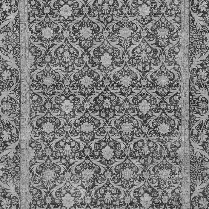 Machine Washable Abstract Gray Modern Rug, wshabs1636gry