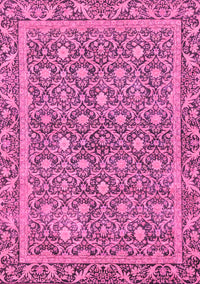 Abstract Pink Modern Rug, abs1636pnk