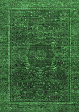 Abstract Emerald Green Modern Rug, abs1637emgrn