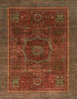 Abstract Light Brown Modern Rug, abs1637