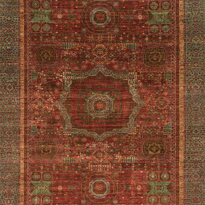 Machine Washable Abstract Light Brown Rug, wshabs1637