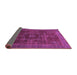 Sideview of Abstract Purple Modern Rug, abs1637pur