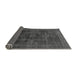 Sideview of Abstract Gray Modern Rug, abs1637gry