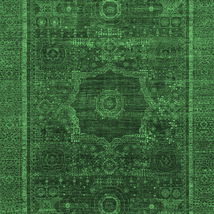 Machine Washable Abstract Emerald Green Modern Area Rugs, wshabs1637emgrn
