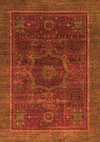 Abstract Orange Modern Rug, abs1637org