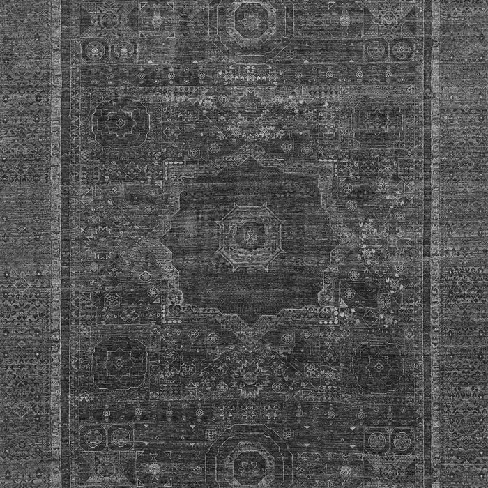 Abstract Gray Modern Rug, abs1637gry